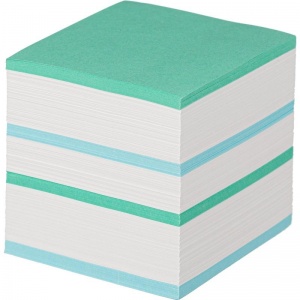Блок-кубик для записей Attache запасной, 90x90x90мм, разноцветный, 18шт.