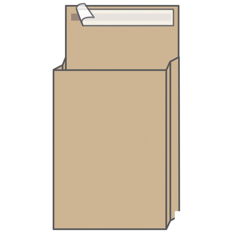Пакет почтовый KurtStrip (300x400x40мм, 120г, стрип) крафт, 250шт. (301130)