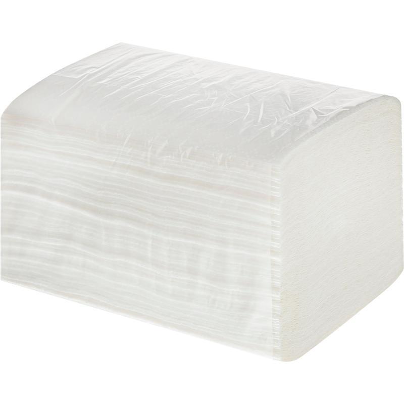 Полотенца бумажные для держателя 1-слойные, листовые V(ZZ)-сложения, 15 пачек по 200 листов