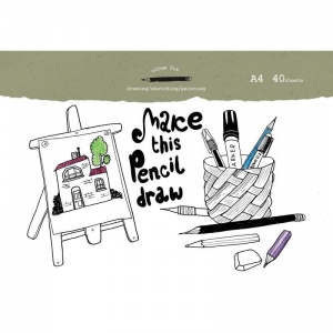 Альбом для рисования А4, 40л №1 School "Draw" (100 г/кв.м)