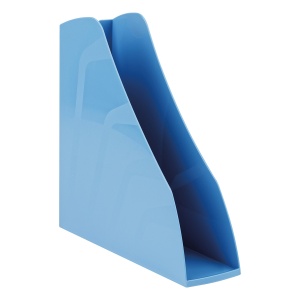 Лоток для бумаг вертикальный Стамм "Вектор", 80мм, сине-голубой (ЛТВ-30442)