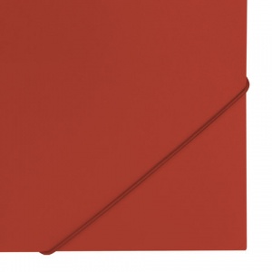 Папка на резинках пластиковая Brauberg Office (А4, 37мм, до 300 листов) красный (227711), 50шт.