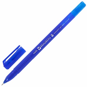 Ручка гелевая стираемая Brauberg Delta (0.35мм, синяя, трехгранный корпус) 1шт. (143952)
