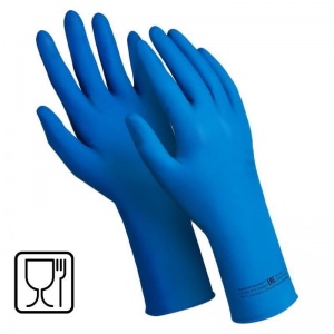 Перчатки защитные латексные Manipula Specialist "Эксперт Ультра" КЩС, синие, размер 10 (XL), 25 пар (DG-042)