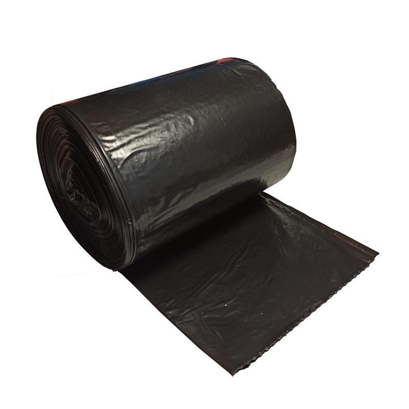 Пакеты для мусора 30л, Luscan (50х70см, 25мкм, черные) ПВД, 50шт. в рулоне