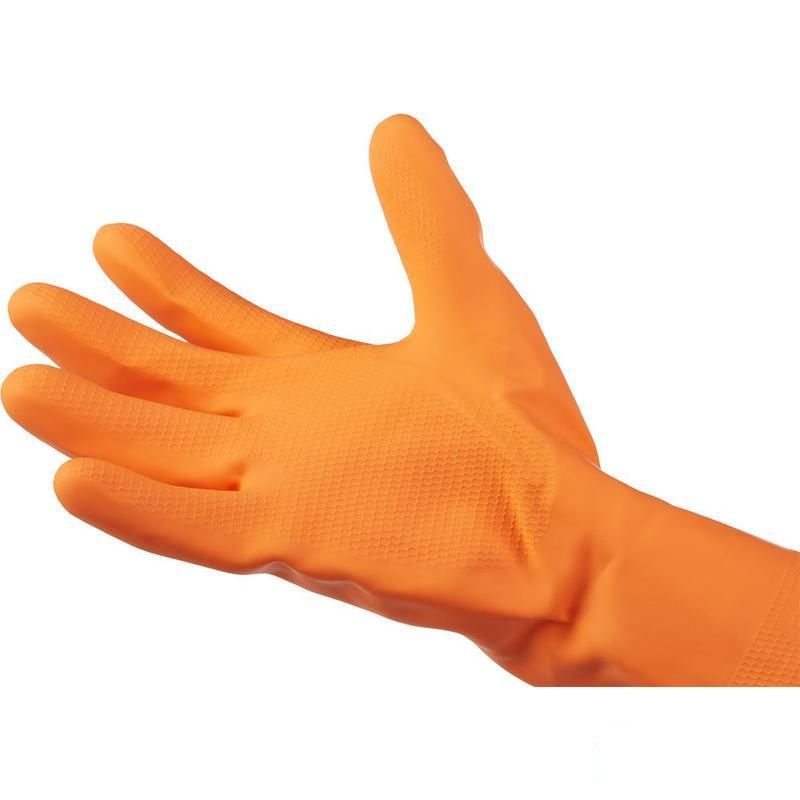 Перчатки защитные латексные Manipula Specialist &quot;Цетра&quot; L-F-04, размер 10-10.5 (XL), оранжевые, 1 пара