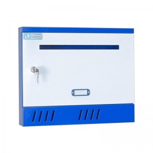 Ящик почтовый ЯП-3, белый/синий, 370х310х70мм