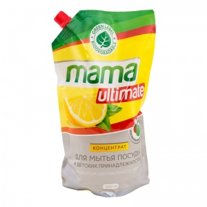 Средство для мытья посуды Mama Ultimate Лимон, 1000мл (концентрат), 6шт.