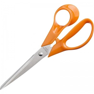 Ножницы Attache Orange 177мм, асимметричные эллиптические ручки, остроконечные