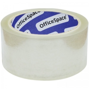 Клейкая лента (скотч) упаковочная OfficeSpace (48мм x 66м, 40мкм, прозрачная) (КЛ_17449)