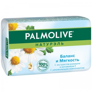 Мыло кусковое туалетное Palmolive "Ромашка и витамин Е", 90г, бумажная обертка, 1шт. (8693495032742)