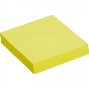 Стикеры (самоклеящийся блок) Attache Economy, 51x51мм, желтый, 100 листов, 12 уп.