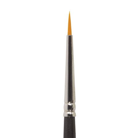 Кисть художественная Brauberg Art Classic, синтетика жесткая, круглая, №00, длинная ручка, 5шт.