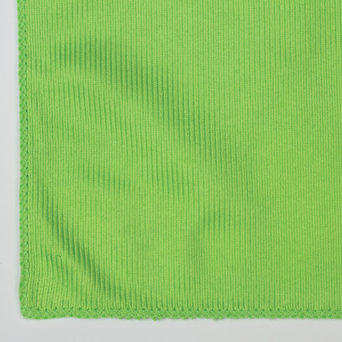 Салфетка для стекол и зеркал Лайма Гладь, плотная микрофибра (30х30см), зеленая (603933)