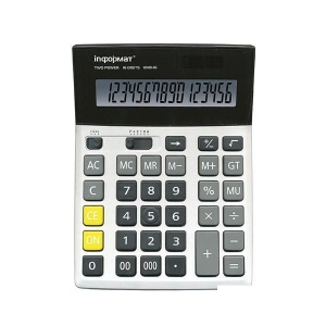 Калькулятор настольный inФОРМАТ KN01-16 (16-разрядный) бухгалтерский, серый