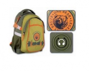 Рюкзак школьный Феникс+ Медведь (430x300x190мм) цветной (43283)
