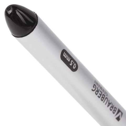 Ручка-роллер Brauberg Control (0.5мм, черный цвет чернил) 12шт. (141553)