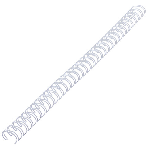 Пружины для переплета металлические Brauberg, 12,7мм, А4, белые, 100шт. (530823)