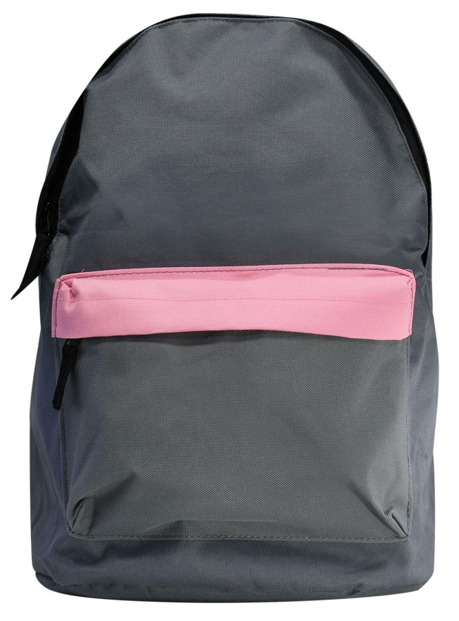Рюкзак школьный Creativiki Street Basic 17л, 40х28х15см, мягкий, 1 отделение, женский серо-розовый