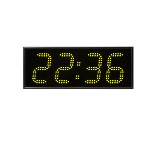 Часы настенные электронные Импульс 413-G, цвет свечения зеленый, 460x180x75мм