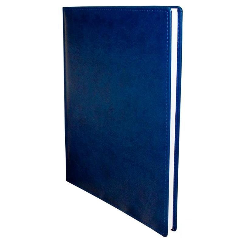 Еженедельник датированный на 2020 год А4 Attache Вива (80 листов) обложка кожзам, синяя (215x265мм)