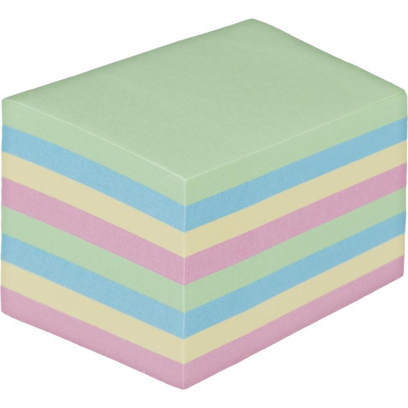 Стикеры (самоклеящийся блок) Attache Economy, 38x51мм, 8 цветов, 6 блоков по 400 листов