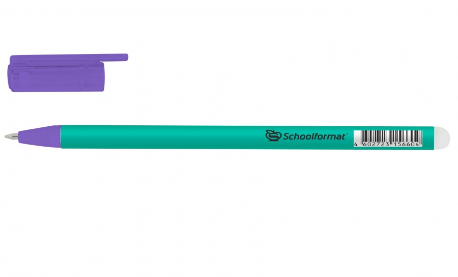 Ручка гелевая стираемая SchoolФОРМАТ Choose Neon (0.7мм, синяя) 50шт.