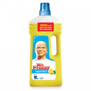 Средство для мытья полов Mr.Proper "Лимон", 1.5л (5410076957484), 9шт.