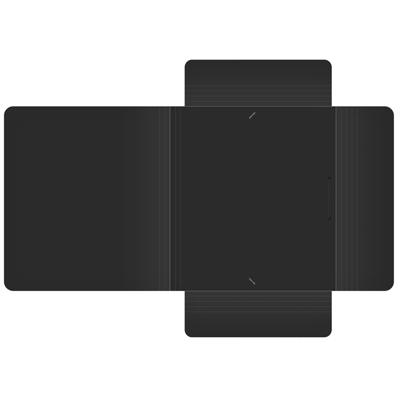 Папка на резинках пластиковая Berlingo Soft Touch (А4, 600мкм, до 300 листов) черная (FB4_A4980)