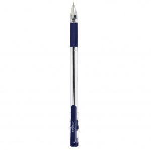 Ручка шариковая inФОРМАТ Micro Line (0.4мм, синий цвет чернил, прозрачный корпус) 1шт.