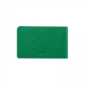 Визитница карманная Fabula Every day (на 40 визиток, натур.кожа, 112x70мм) зеленая (V.53.FP)