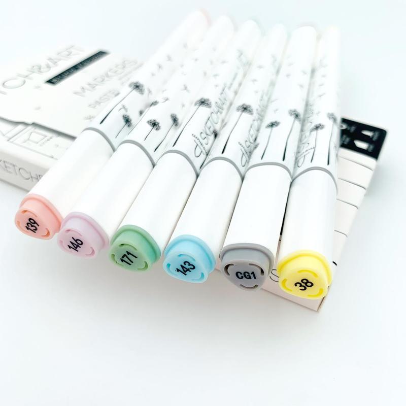 Набор маркеров для декорирования Sketch&Art (3мм, 6 пастельных цветов, двусторонние) 6шт.