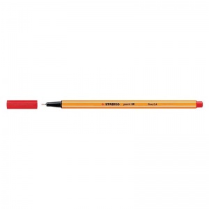 Ручка капиллярная Stabilo Point 88 (0.4мм) красная (88/40)