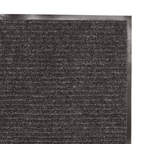 Коврик входной влаго-грязезащитный Лайма, 900x1200мм, ребристый, толщина 7мм, черный (602874)