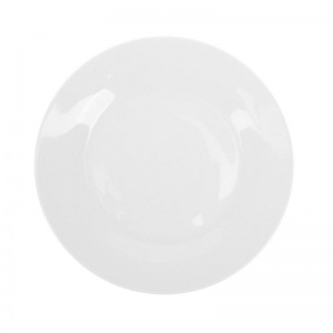 Тарелка фарфоровая Collage диаметр 20см, белая (фк386)
