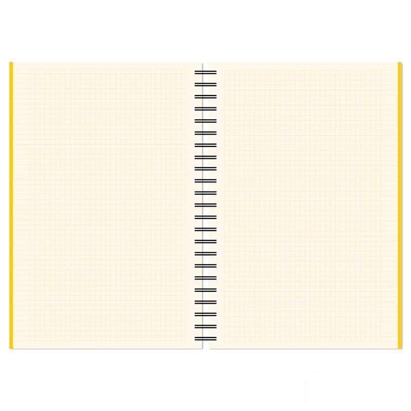 Бизнес-тетрадь А4 Attache Selection Spring Book, 150 листов, желтая, клетка, на спирали, пластик (230х297мм)