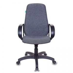 Кресло руководителя Бюрократ CH-808AXSN, ткань серая, пластик (CH-808AXSN/G)