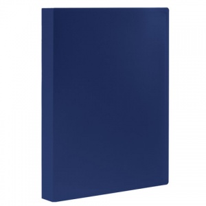 Папка файловая 30 вкладышей Staff (А4, пластик, 500мкм) синяя (225696)