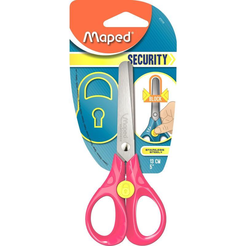 Ножницы детские Maped Security 3D, 130мм, закругленные, система блокировки (473110)