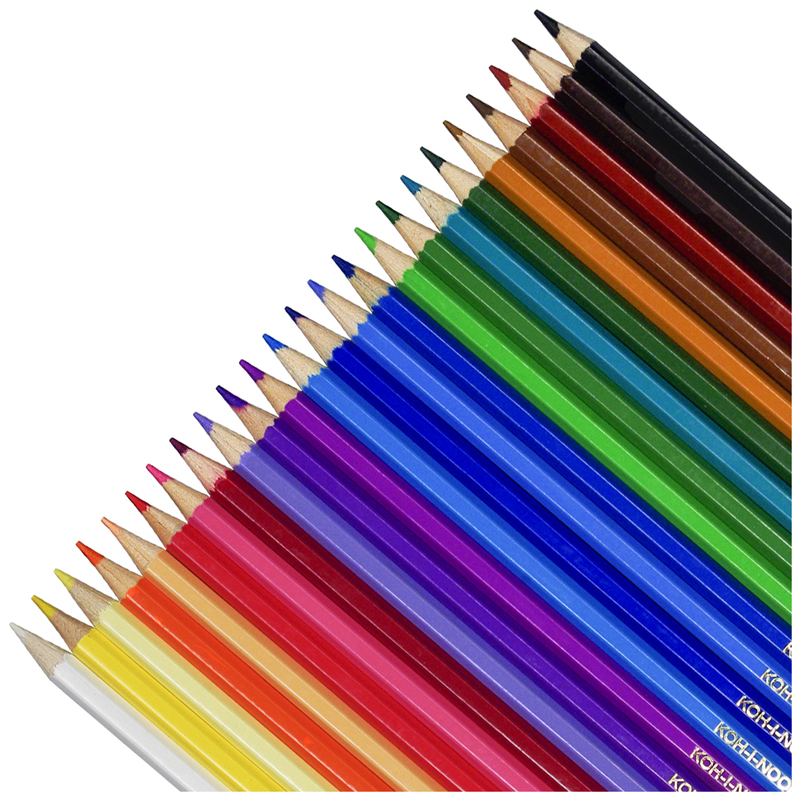 Карандаши цветные 24 цвета Koh-I-Noor Lion (L=175мм, d=2.8мм, 6гр), картон (3554024034KS), 6 уп.