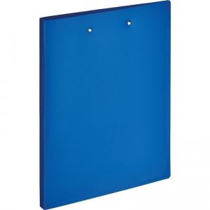 Папка с зажимом Attache (А4, до 150л., пластик) синяя, боковой и верхний зажим