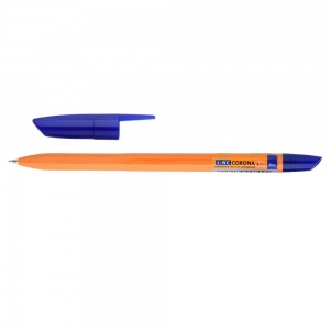 Ручка шариковая Linc Corona Plus (0.35мм, синий цвет чернил, оранжевый корпус) 1шт. (3002N/Y/blue)