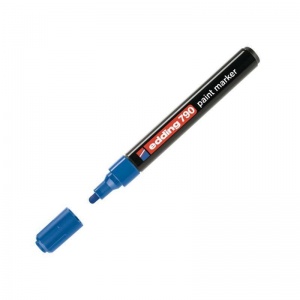 Маркер-краска Edding E-790 (2-4мм, синий) пластик (E-790/3), 10шт.