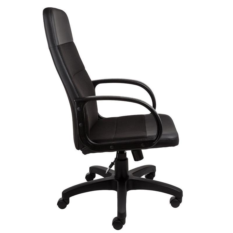 Кресло руководителя Alvest 112 PL, экокожа/ткань черная, пластик
