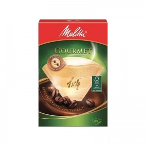 Фильтры бумажные для кофеварок капельного типа Melitta Gourmet 1x4/80шт., коричневый (0100970)