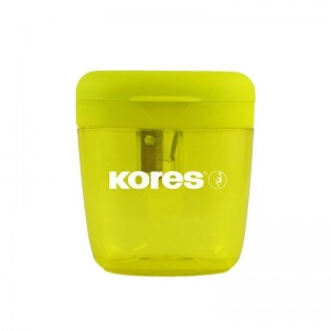 Точилка ручная пластиковая Kores Deposito 1X (1 отверстие, контейнер) 20шт.