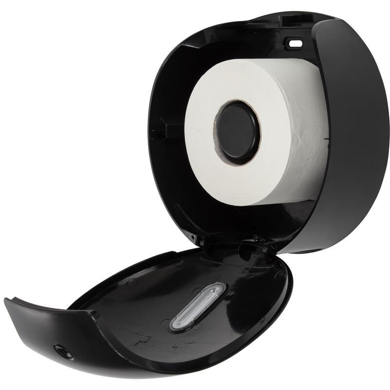 Диспенсер для туалетной бумаги рулонной Luscan Etalon, пластик, черный