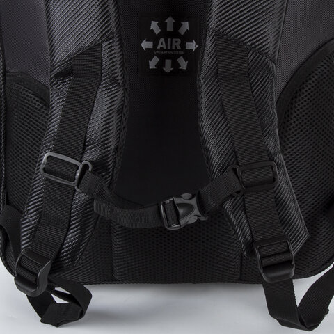 Рюкзак молодежный Brauberg Relax 3 (35л., 460x350x250мм) черный (224455)
