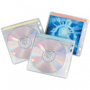 Конверт для CD/DVD дисков Brauberg, двухместный, 40шт. (510196)