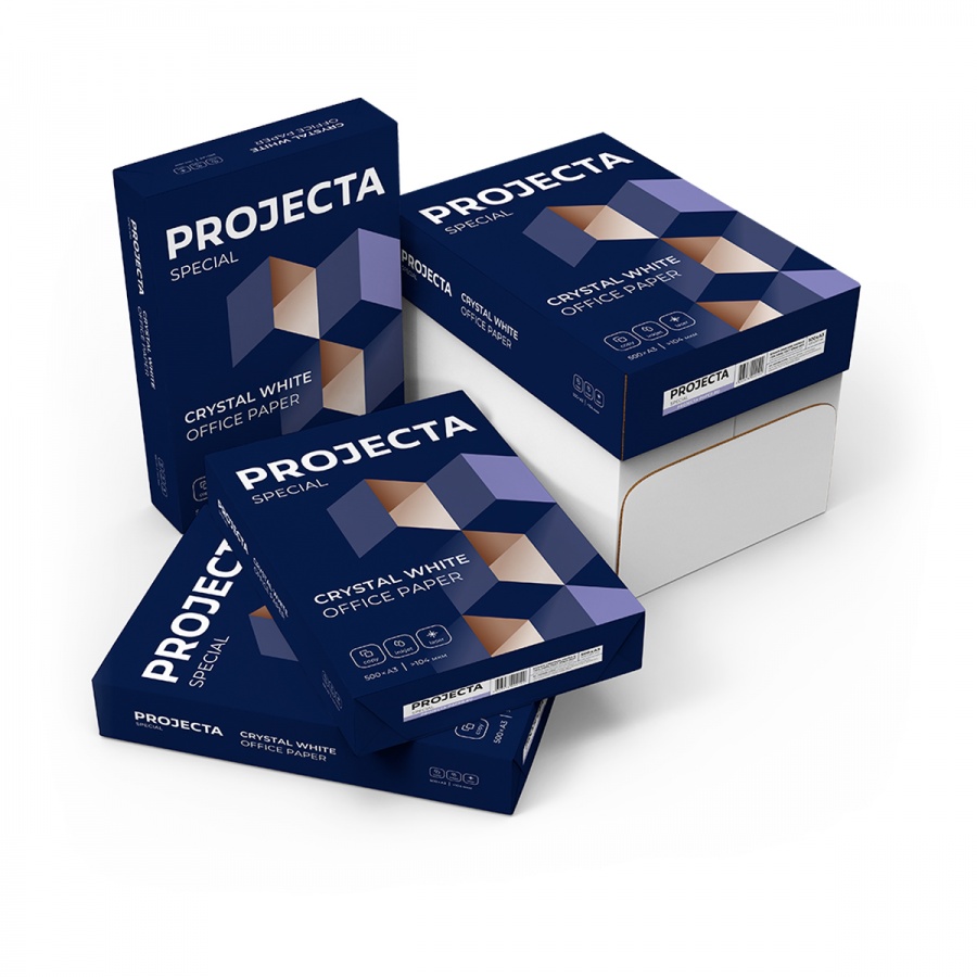 Бумага белая Projecta Special (А3, марка В, 80 г/кв.м) 500 листов, 5 уп. (347117)